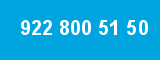 922 800 51 50 922 800 51 50